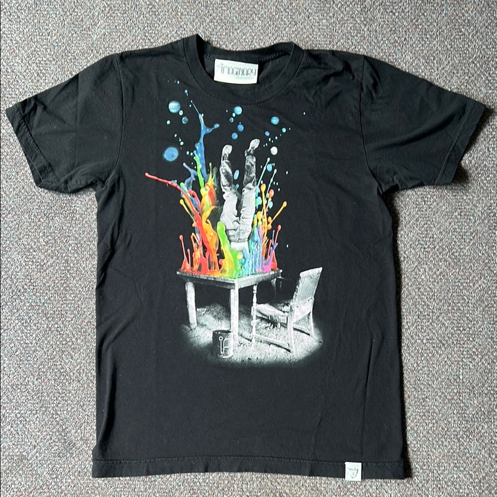 💕3 for $15💕 Black Graphic T-Shirt with Colorful Design